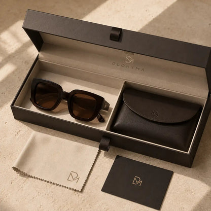 Dloryma®|Sculpted Square Acetate Sunglasses