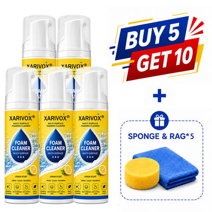 Foam No-Rinse Cleaner — One Foam, More Surfaces for Tough Stains, Sofas, Carpets, Upholstery & Car Interiors