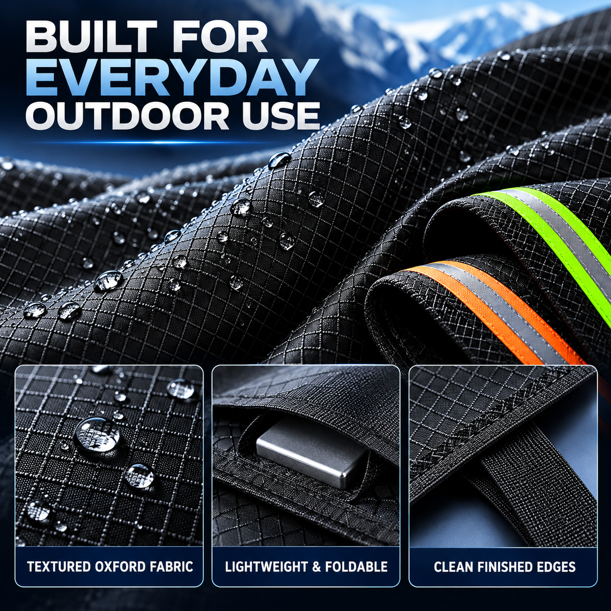 Car Windshield Protector Cover - Waterproof, All-Season Outdoor Wind Screen Shield for Most Vehicles (Snow, Ice, Frost, Dust, Rain Protection)